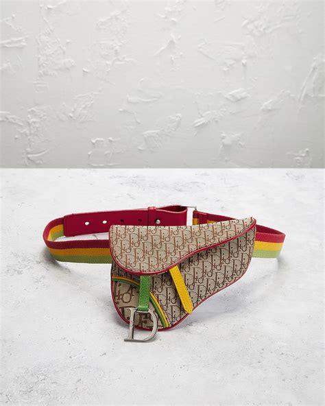 dior rasta belt|Dior Trotter Rasta Saddle Belt Bag .